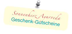 Sonnenherz Ayurveda
Geschenk-Gutscheine